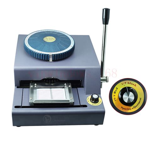 72 Letter Manual Embosser Machine Pvc Vip Card Code Printer Stamping