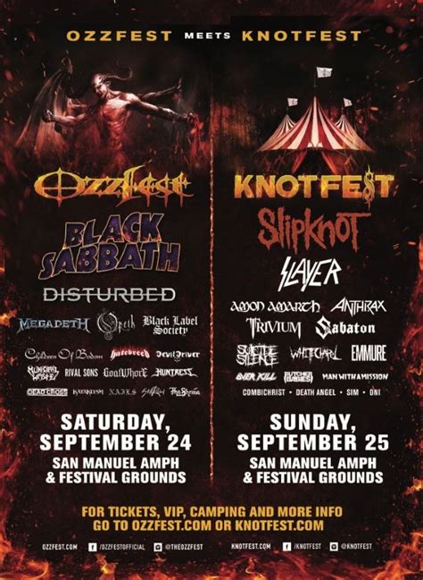 Since our normal venues of brenton plaza and simon estes amphitheater are closed this summer, we are taking a pause on nitefall at this time. Ozzfest Meets Knotfest 2016 - All Metal Festivals