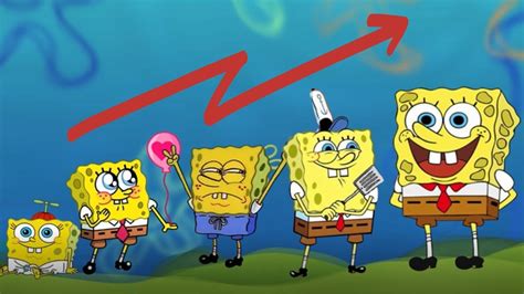 Spongebob Squarepants Growing Up Evolution Youtube