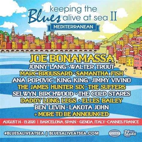 Joe Bonamassa Announces Acts For Blues Alive At Sea 2 Mediterranean