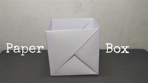 How To Make A Paper Box Without Glue Diy Origami Paper Box A4 Size