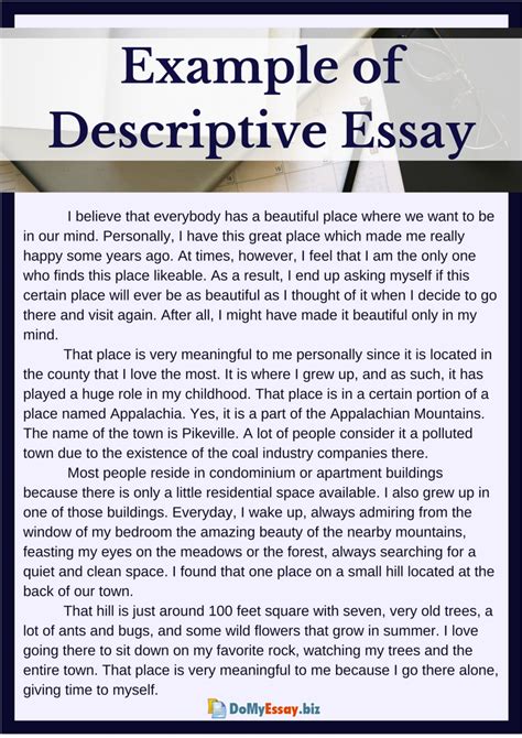 School Essay How To Write A Good Descriptive Essay