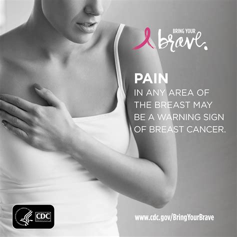 Pain In Any Area Of The Breast Can Be A Warning Sign For Breast Cancer Click To Learn The Seven