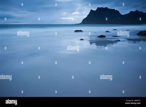 Utakleiv Beach Lofoten Islands Norway Stock Photo Alamy