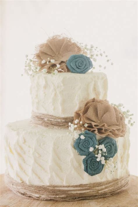 10 Amazing Burlap Wedding Cakes Rustic Wedding Chic