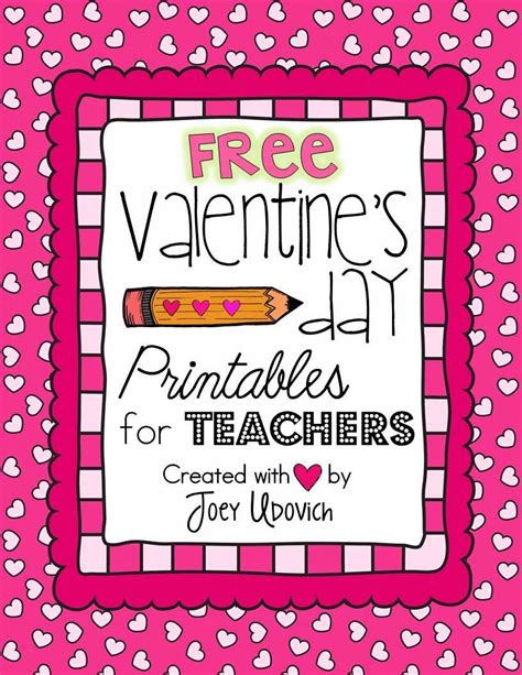 Printable Valentine Cards For Students From Teachers