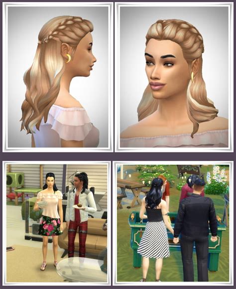Long Hair Braided Fore Head At Birksches Sims Blog Sims 4 Updates
