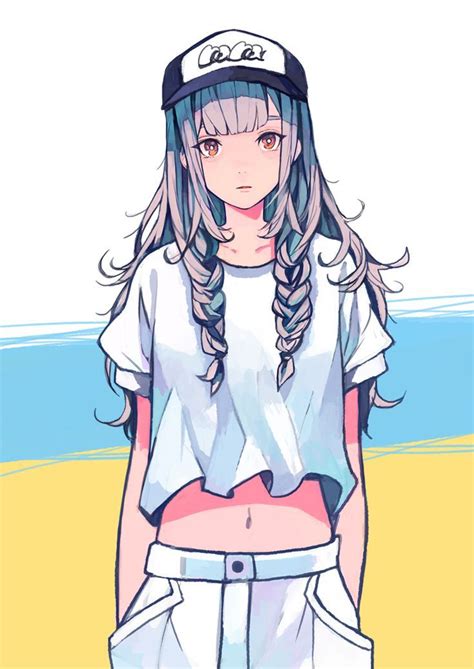 Anime Girls Wearing A Cap Animoe
