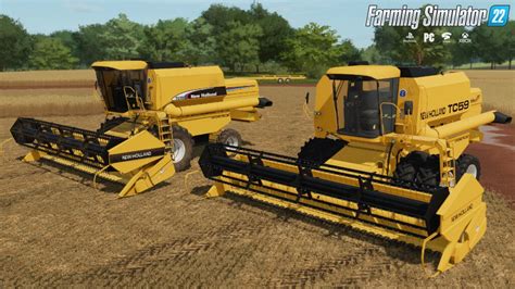 Combine New Holland Tc590 V10 For Fs22 By Sleutjesmodding