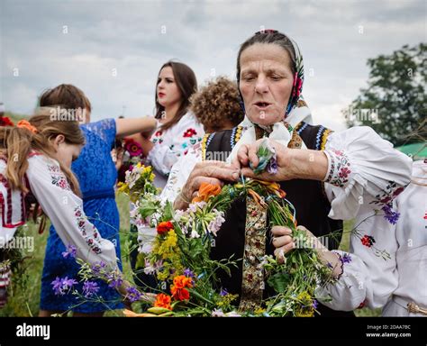 kiev ukraine jul 06 ivana kupala night also known as ivan kupala day a slavic celebration