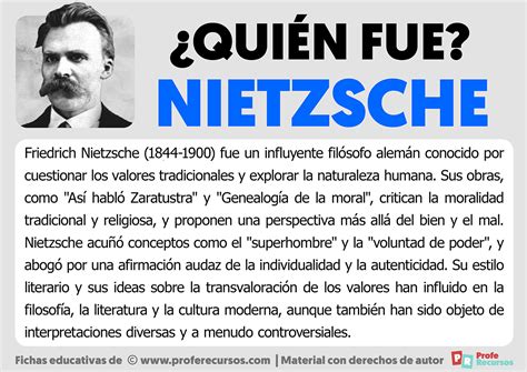 Qui N Fue Nietzsche Biograf A De Nietzsche