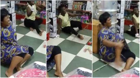 Two Women Caught Stealing In A Supermarket Beaten Mercilessly Watch