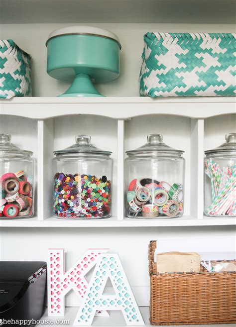 These are great for your home, office or studio and as a unique handmade gift as well. How to Organize a Craft Room Work Space - The Happy Housie