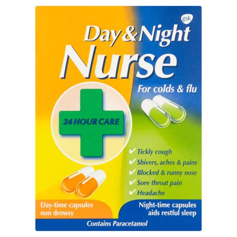 Day And Night Nurse Capsules Duo 24s For Cold And Flu Chemist Direct