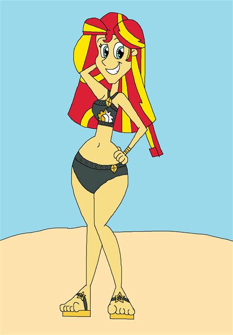 Sunset Shimmers New Swimsuit By Hunterxcolleen On Deviantart