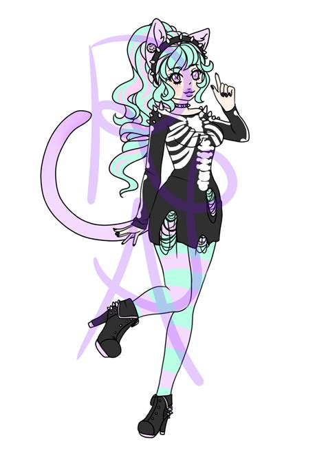 Pastel Cat Girl Adopt By Rottenalice On Deviantart