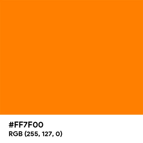 Orange Rgb Color Hex Code Is Ff7f00