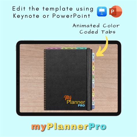 Editable Digital Planner Template With Hyperlinks Commercial Use