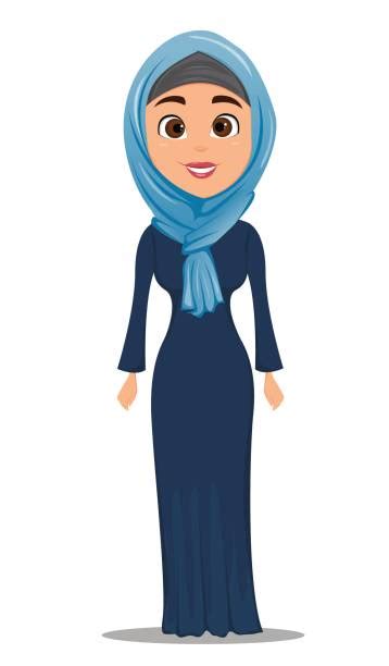 Emirati Women Standing Illustrations Royalty Free Vector Graphics