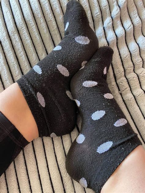 Worn Women Black Socks Used Smell DIRTY Etsy