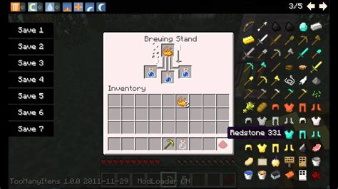 Minecraft Potion Making How To Make Strength Potion Youtube