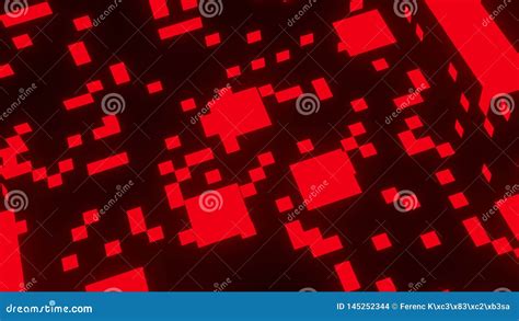 Red Squares Abstract Stock Illustration Illustration Of Digital