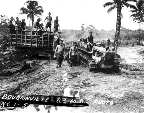 [photo] heavy us marine equipment bougainville solomon islands 1943 1944 world war ii database