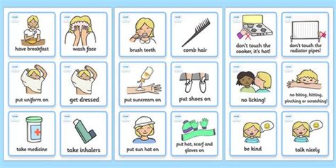 My Daily Routine Cards 27 Flashcards For Visual Aid Special Ed Speech