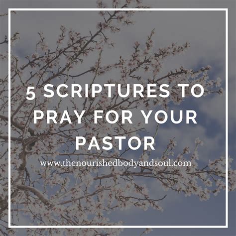 5 Scriptures To Pray For Your Pastor — Cara Price