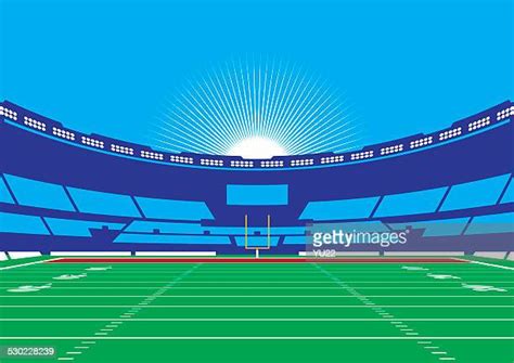 American Football Stadium Goal Post Photos And Premium High Res