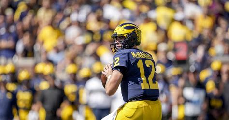 Jim Harbaugh Updates Cade Mcnamaras Injury Status Maize N Brew