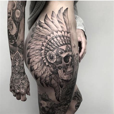 Skull tattoos aren't suited for just one category of people. Inked Magazine on Instagram: "Beautiful piece by ...