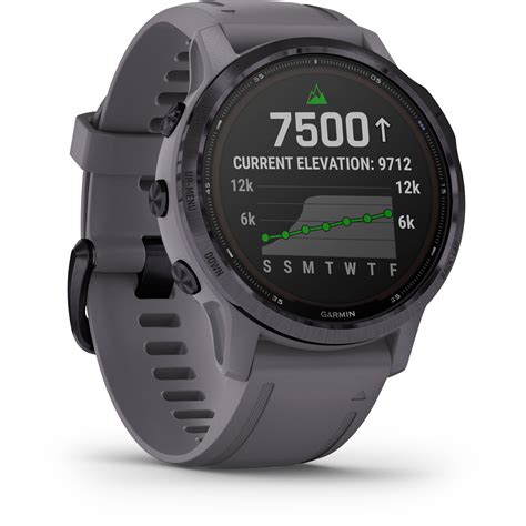 It includes a stainless steel bezel and is tested to u.s. Garmin fenix 6 Multisport GPS Smartwatch 010-02409-14 B&H ...