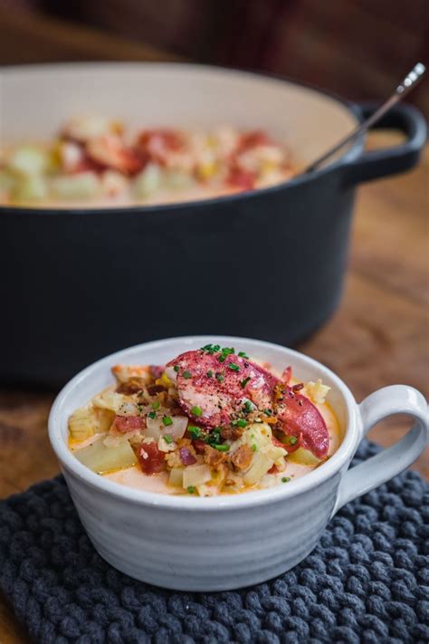 Lobster bisque was like the subway series. Lobster Chowder with Bacon, Saffron & Tomatoes | Recipe ...