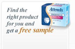 When looking for free samples with free shipping, keep in mind that although they do include free shipping, the sample is still likely to take anywhere from 2 to 8 weeks to arrive. Free Sample Attends Incontinence Care Products | Free ...