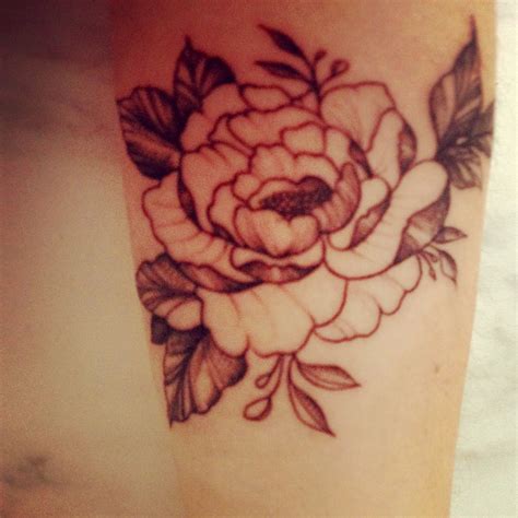 Peony Rose Tattoo By Bodydesign Gent Rose Tattoo Flower Tattoo