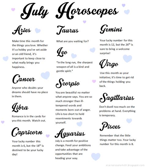 July Horoscopes The Losers Guide To Life