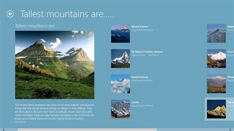 Top 10 Tallest Mountains In The World For Windows 8 And 81