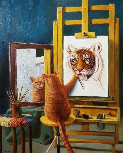 Pin By Lau Ra On Gatti Painting Cat Painting Cat Art