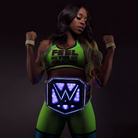Naomi Shows Off The Glowing SmackDown Women S Championship WWE Com