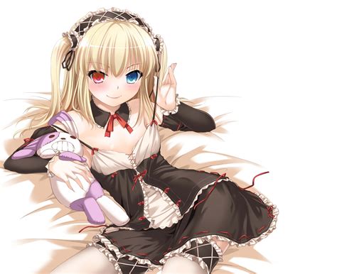 Bicolored Eyes Blonde Hair Boku Wa Tomodachi Ga Sukunai