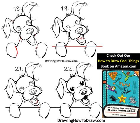 How To Draw A Cartoon Terrier Dog Easy Steps Drawing Lesson For