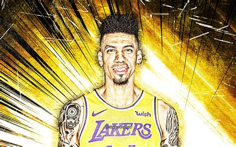 Danny Green Rayos Abstractos Amarillos Nba Los Angeles Lakers