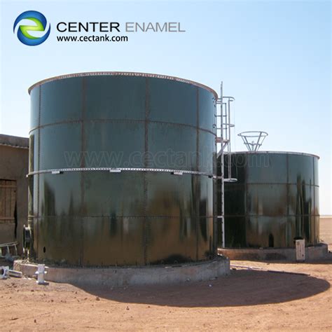 Biogas Plant Bolted Steel Cstr Reactor With Roofs