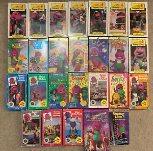 Lot Of Barney Vhs Tapes Barney And Friends Vintage Lot Barney Vhs Video Tapes Sing Along