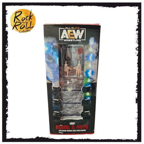 Damaged Packaging Aew Blood And Guts Exploding Barbed Wire Death Match