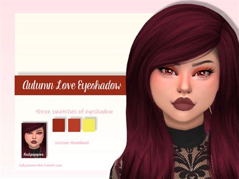 Autumn Love Eyeshadow By Ladysimmer94 From Tsr • Sims 4 Downloads