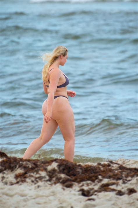 Iskra Lawrence In Bikini On The Beach In Miami 05112019 Hawtcelebs