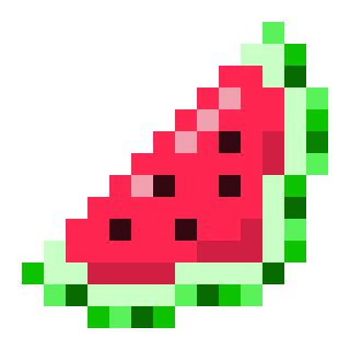 Watermelon Pixel Art Png : Check out inspiring examples of ...