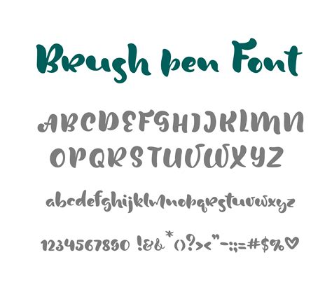 English Alphabet Handwritten Vector Script On White Background